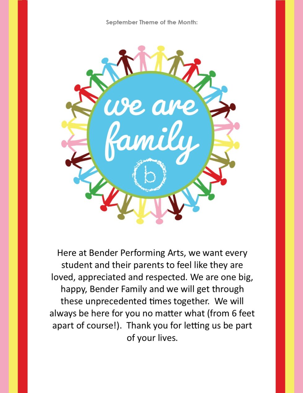 September Newsletter 2020 Bender Performing Arts