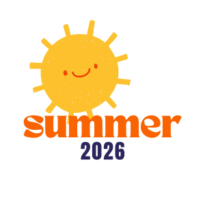 Summer Vibes handwritten in pink with a sun over the words.